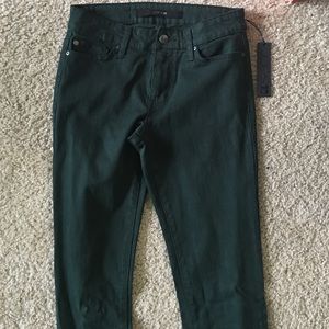 Dark green joe's skinny jeans
