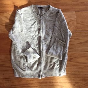 Bitten Gray Wool Cardigan