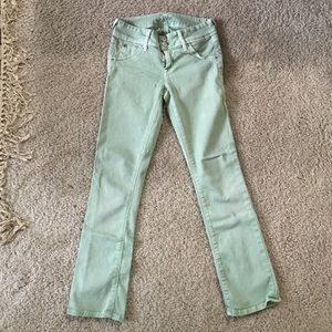 Hudson light green jeans
