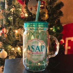 Set of Two Mason Jar Travel Cups