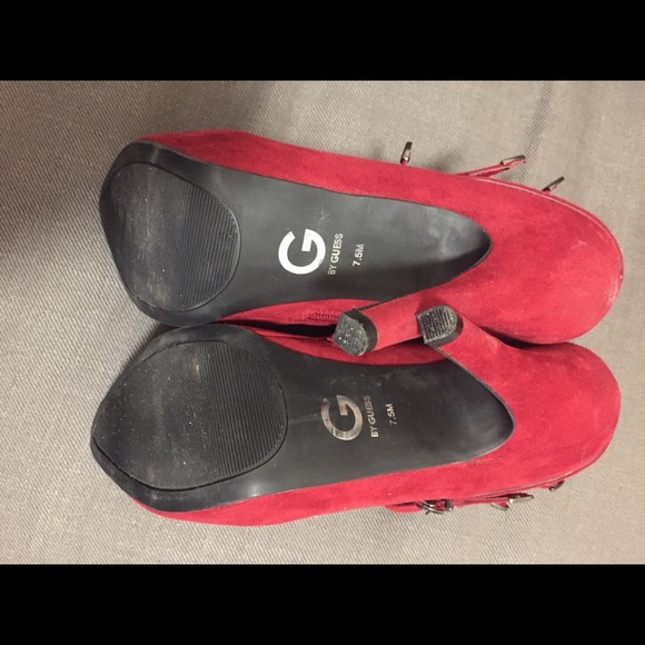 G by Guess red heel booties - Picture 2 of 4