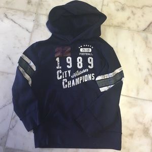 Boys hooded sweatshirt with kangaroo pocket