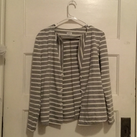 Grey & white blazer - charming Charlie's, M