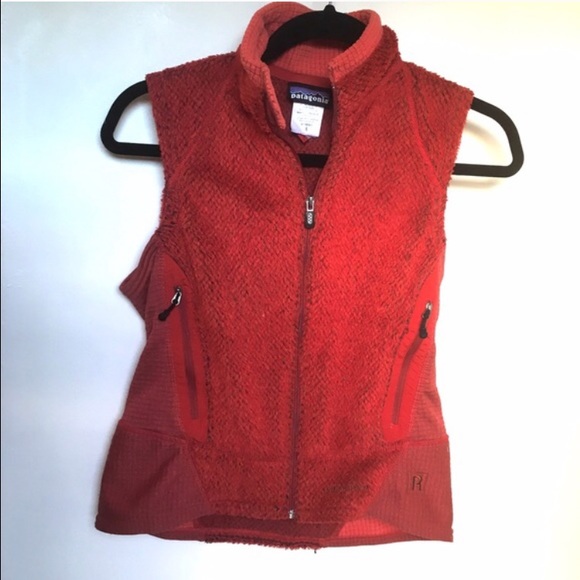 Orange Patagonia Polartec Vest