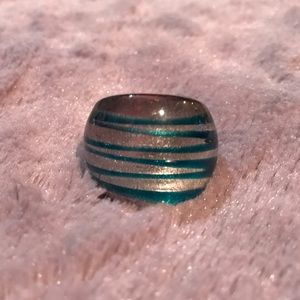 Blue and silver ring!