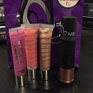 Me Cosmetics lip glosses, bronzer, and VS lipgloss