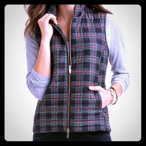 Vineyard Vines Plaid Holiday Puffer Vest