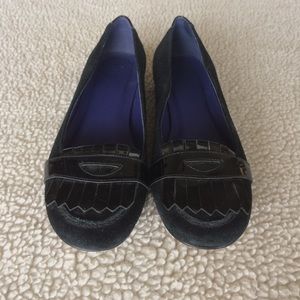 Gap Black Flats with Fringe Detail