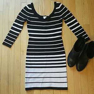 Black and white dress