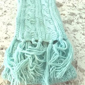 Mint Green Knit Scarf