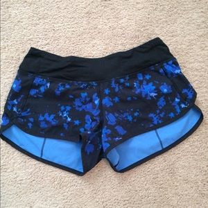 Lululemon speed shorts.