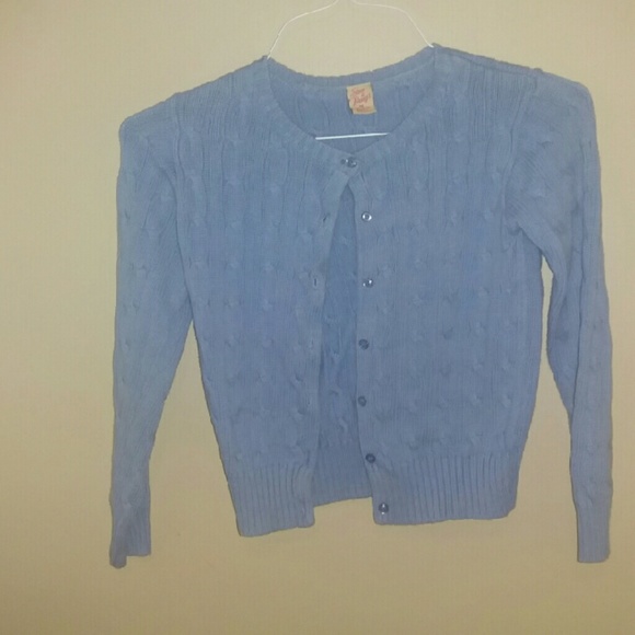 Girl's Cable knit button sweater - Picture 2 of 3