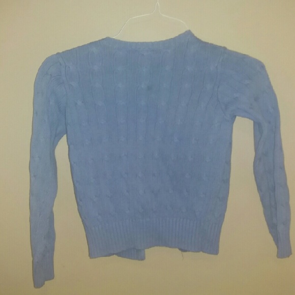 Girl's Cable knit button sweater - Picture 3 of 3
