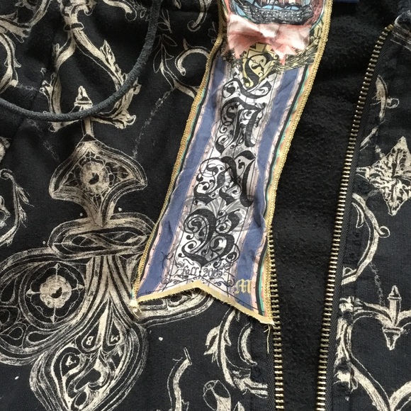 L.A.M.B. Tops - L.A.M.B. Distressed printed hoodie L.A.M.B. Tops - L.A.M.B. Distressed printed hoodie