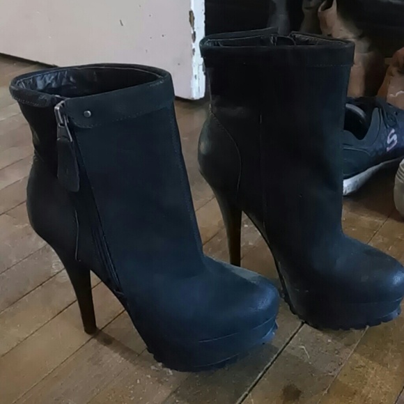 Kelsi Dagger Low-Rise Boots with Heel