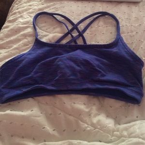 Blue athleta sports bra