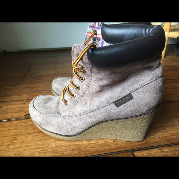 Rock and Candy Boots. Wedge heel. Cute Laces.
