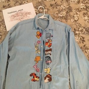 Disney Pooh button down shirt