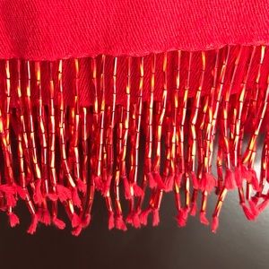 Red scarf shawl wrap