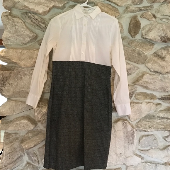 London Times Shirt and Tweed Business Dress