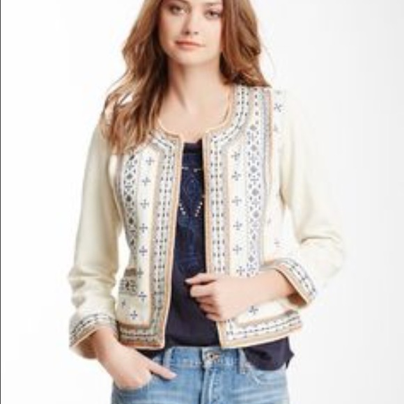 Lucky Brand 'Ethnic Embroidered' jacket Medium
