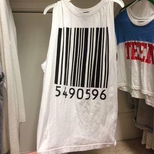Forever 21 Barcode Muscle Tee