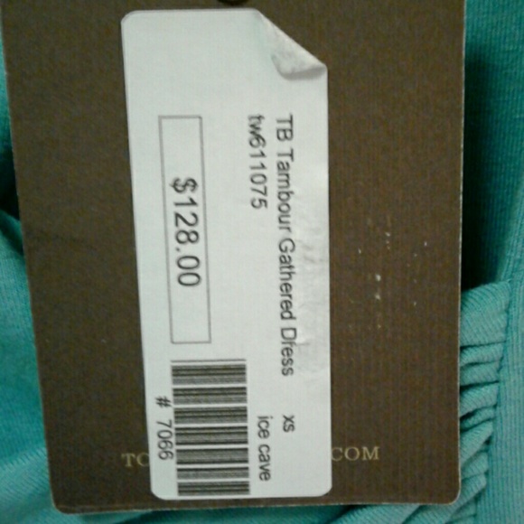 Tommy Bahama Gathered Dress turquoise - Picture 3 of 4