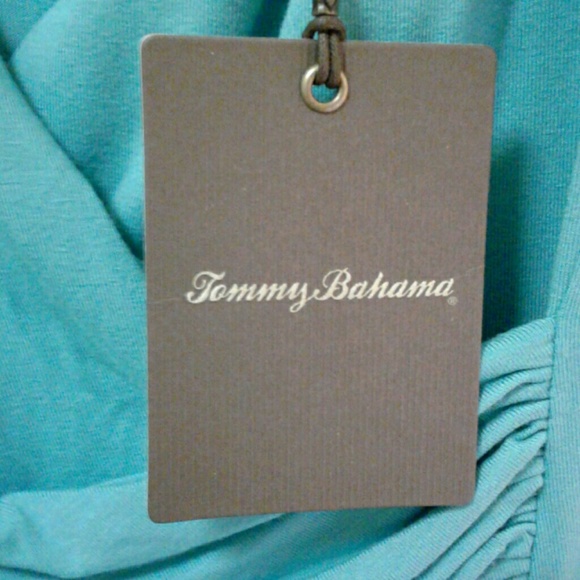 Tommy Bahama Gathered Dress turquoise - Picture 4 of 4