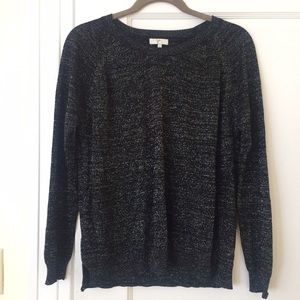 Joie Ida Metallic Woven Sweater, S