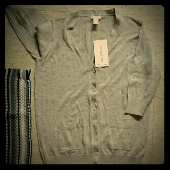 Cotton Melrose Chic Cardigan grey