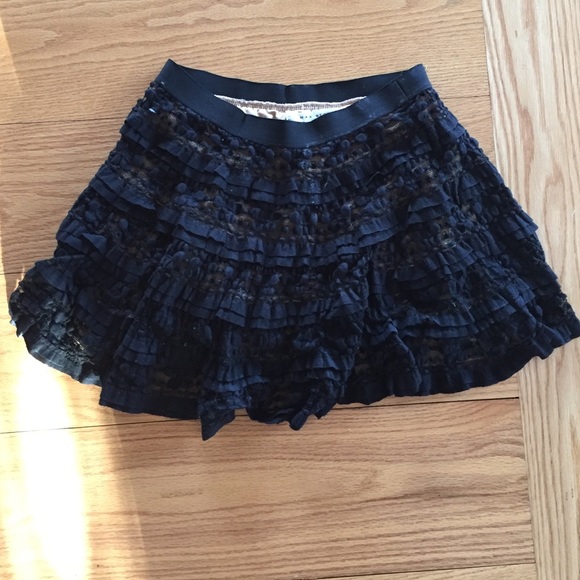 Black Layered Skirt
