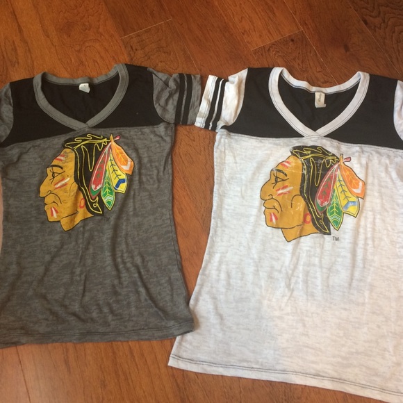 2 Chicago Blackhawks t-shirts
