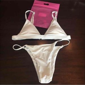 White bikini set