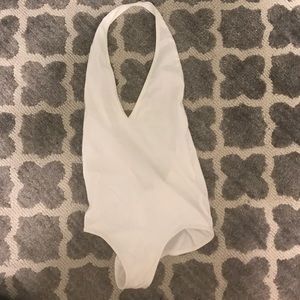 American Apparel Halter Bodysuit Leotard