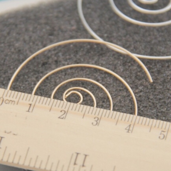 HP 💕 Concentric Circles Spiral Wire Earrings - Picture 4 of 4