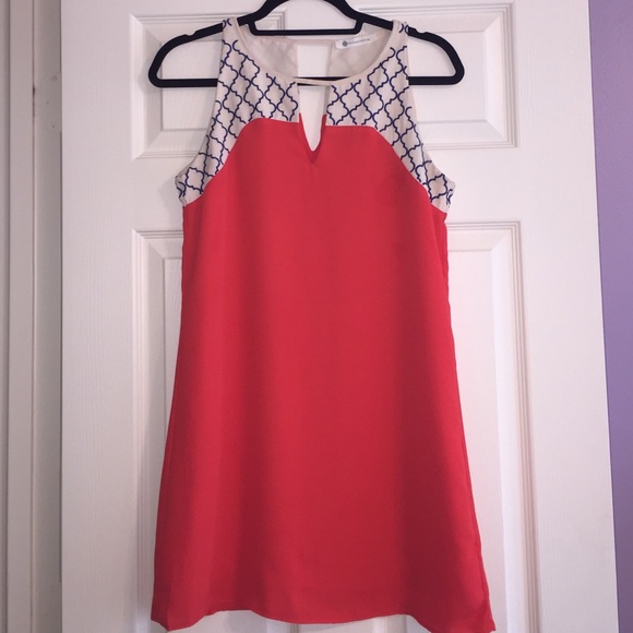 Impeccable pig red/orange dress