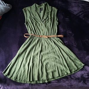 Olive green dress