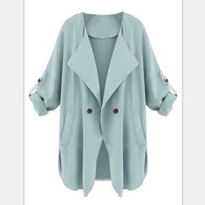 Cupshe light blue blazer nwot