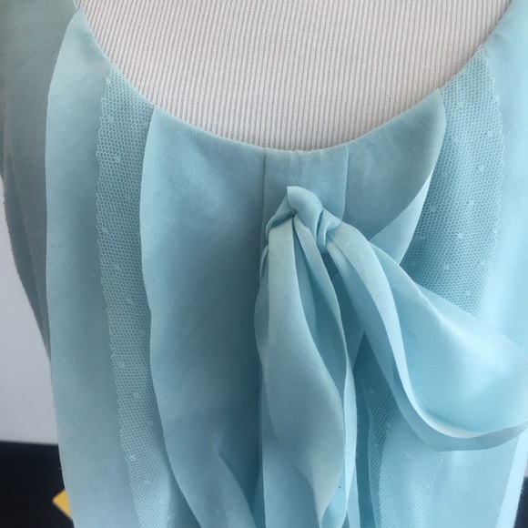 Blue ruffled top - Picture 2 of 3