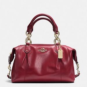 Crimson Coach Colette Leather Satchel