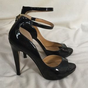 Black Peep Toe Pumps