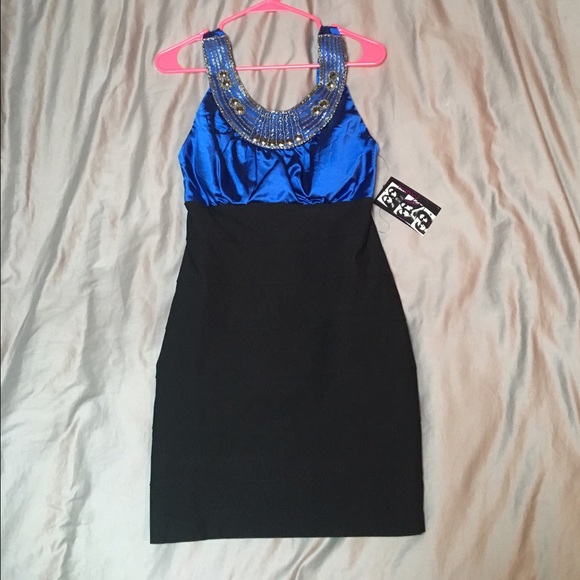 Blue party dress - Picture 1 of 1