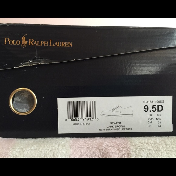 👞RALPH LAUREN NEWENT BURNISHED LEATHER Men's NEW - Picture 4 of 4