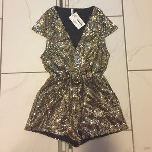Gold Sequins romper