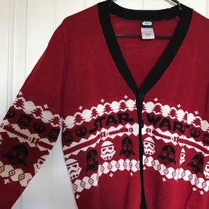 Star Wars Button Up Christmas Sweater