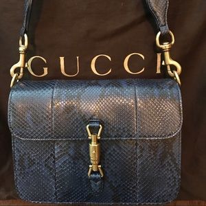 Gucci snakeskin handbag