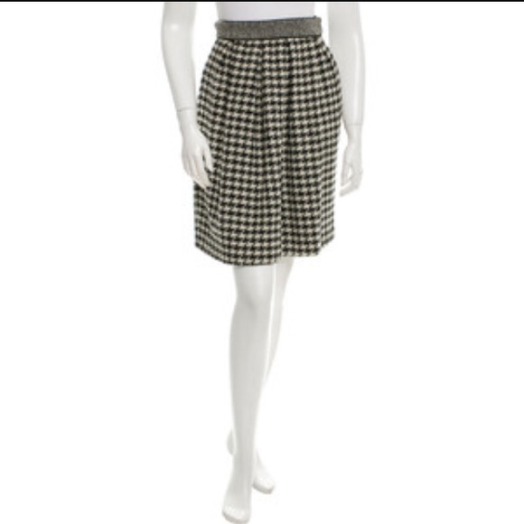 Proenza Schouler houndstooth check skirt