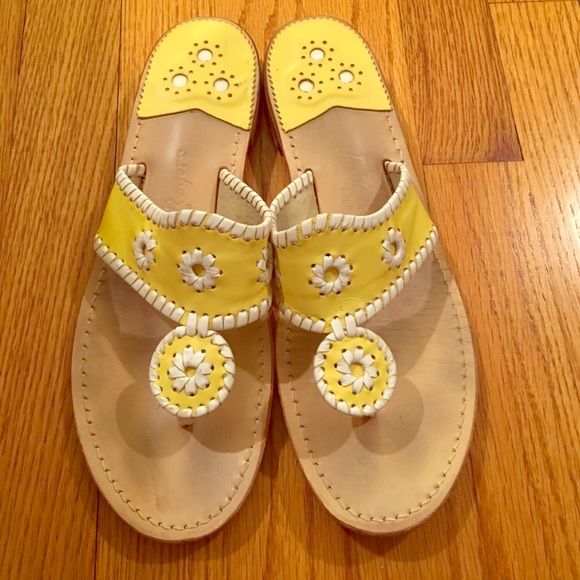 Yellow Jack Roger Flip Flop Sandal Size 10
