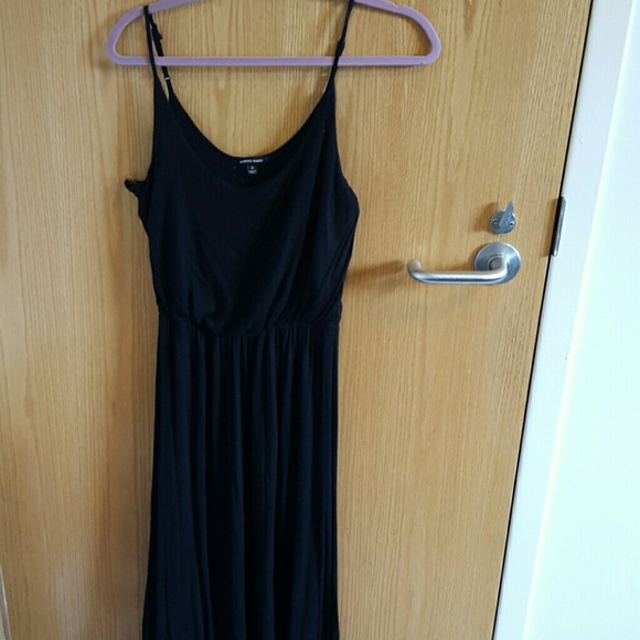 Black maxi dress