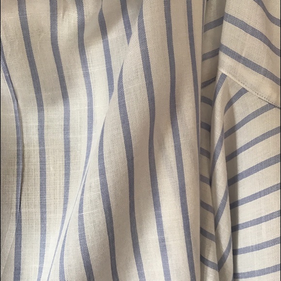 Cold Shoulder Striped Blouse - Picture 4 of 5